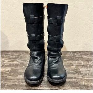 Women's Black Leather Boots